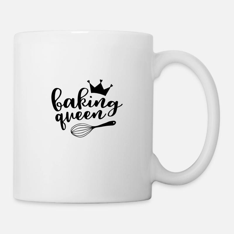 BAKING QUEEN - Mug - white