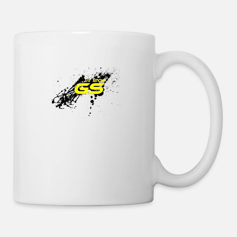 R1200 GS mit Farbklecks - Tasse - Weiß