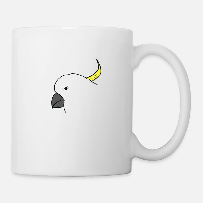 Cacatoès - perroquet - perroquet - Mug blanc - blanc