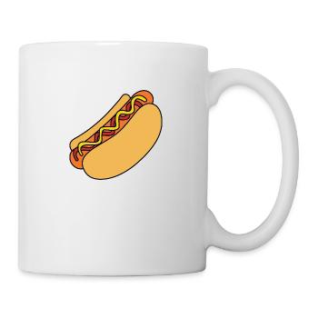 Hot Dog Fast Food Food NYC Saucisses - Mug blanc - blanc - Droite