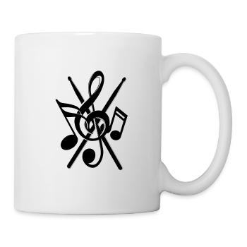 Drumsticks notes - Mug - white - Right
