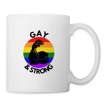Gay And Strong Fitness - Mug - white - Right