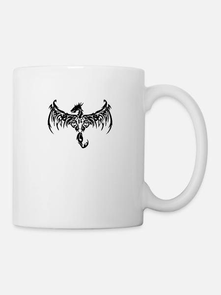 Dragon Tribal - Tasse - Weiß