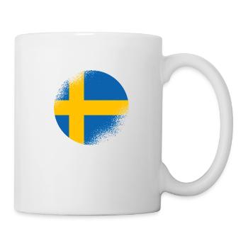 Schweden Flagge Skandinavien Schwedische Fahne - Tasse - Weiß - Rechts