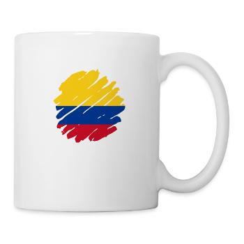 Drapeau de la Colombie Vintage Drapeau colombien - Mug blanc - blanc - Droite