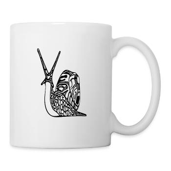 Niedliche kleine Schnecke - Tasse - Weiß - Rechts