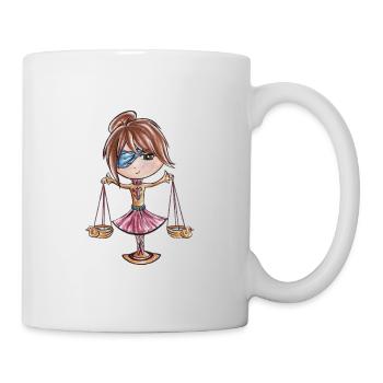 Sternzeichen: Waage - Tasse - Weiß - Rechts