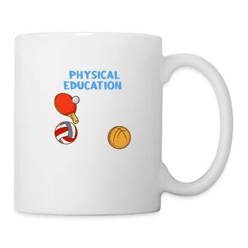 Physical Education The Best Part Of The Day - Tasse - Weiß - Rechts