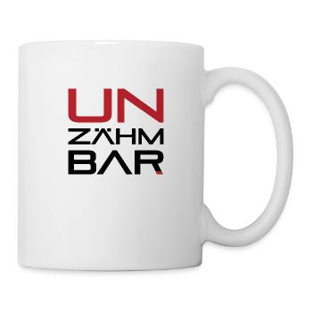 UNZÄHMBAR schwarz-rot - Tasse - Weiß - Rechts