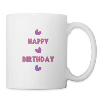 HAPPY BIRTHDAY. HAPPY BIRTHDAY. ANNIVERSARY. - Mug - white - Right