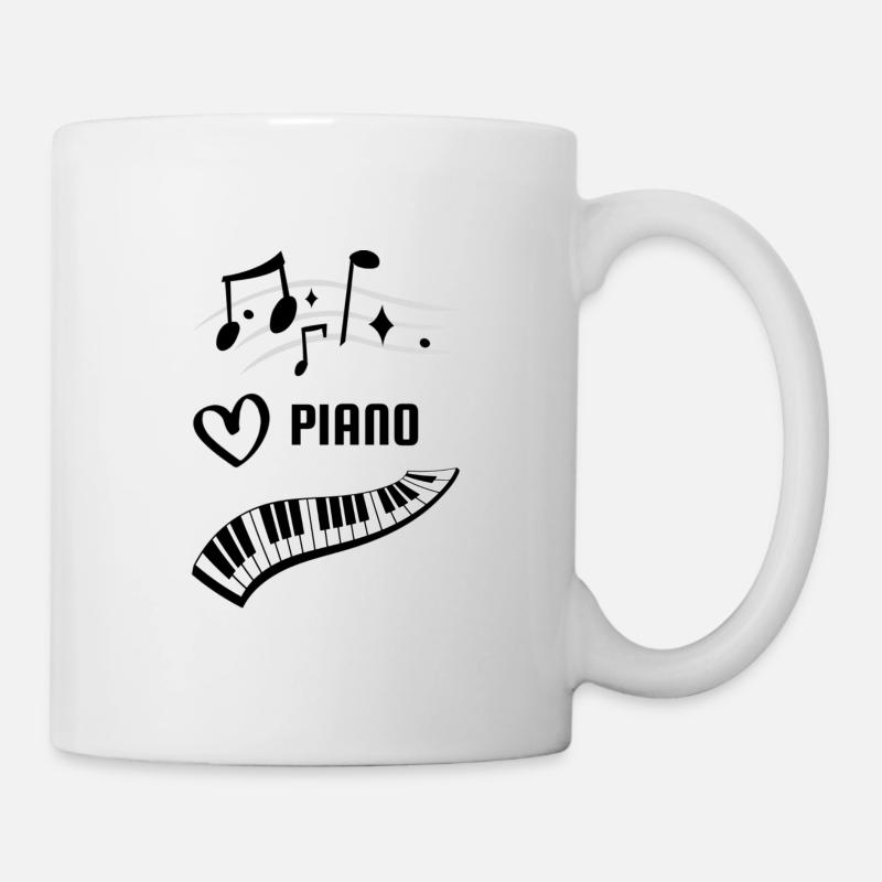 Love piano ! - Mug blanc - blanc
