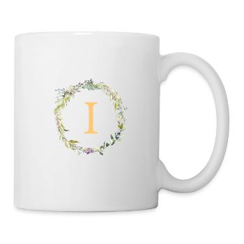 I Monogram Eucalyptus Wreath - Mug - white - Right