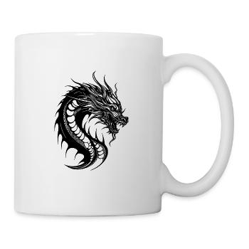 Dragon serpent vintage - Mug blanc - blanc - Droite