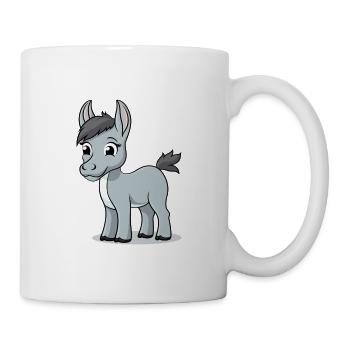 Niedlicher Esel für Kinder für Kinder - Tasse - Weiß - Rechts
