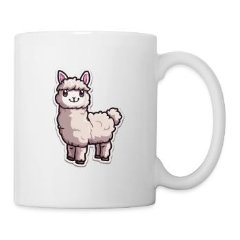 Alpaka Lama für Alpakaliebhaber - Tasse - Weiß - Rechts
