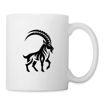 Capricorn Zodiac Tattoo - Mug - white - Right