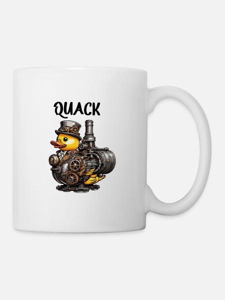 Gummiente / Badeente / Wasser / Badewanne - Tasse - Weiß