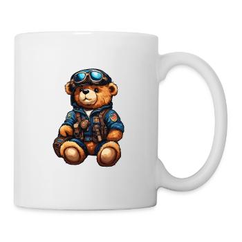 Ours en peluche / Peluche / Animal en peluche / Idée cadeau - Mug blanc - blanc - Droite