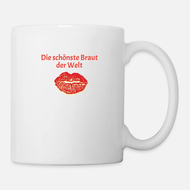 schönste Braut - Tasse - Weiß