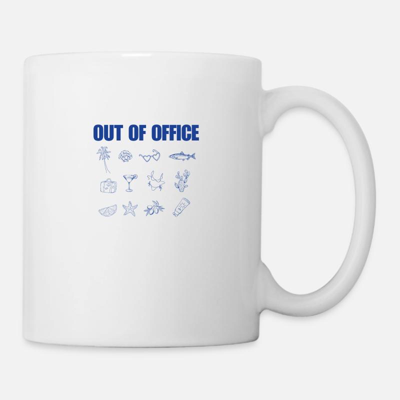 Abwesenheit - Tasse - Weiß
