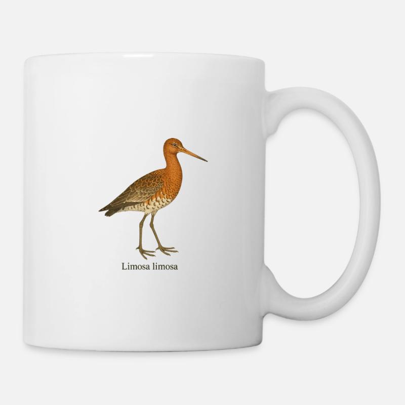 Barge à queue noire - Limosa limosa - Mug blanc - blanc