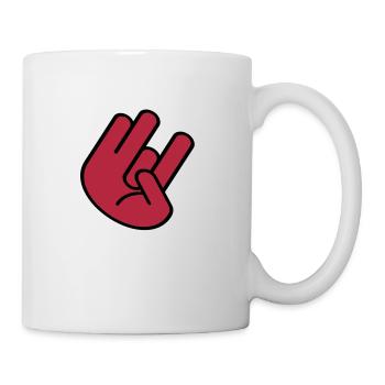 JDM Hand 2_2c - Tasse - Weiß - Rechts