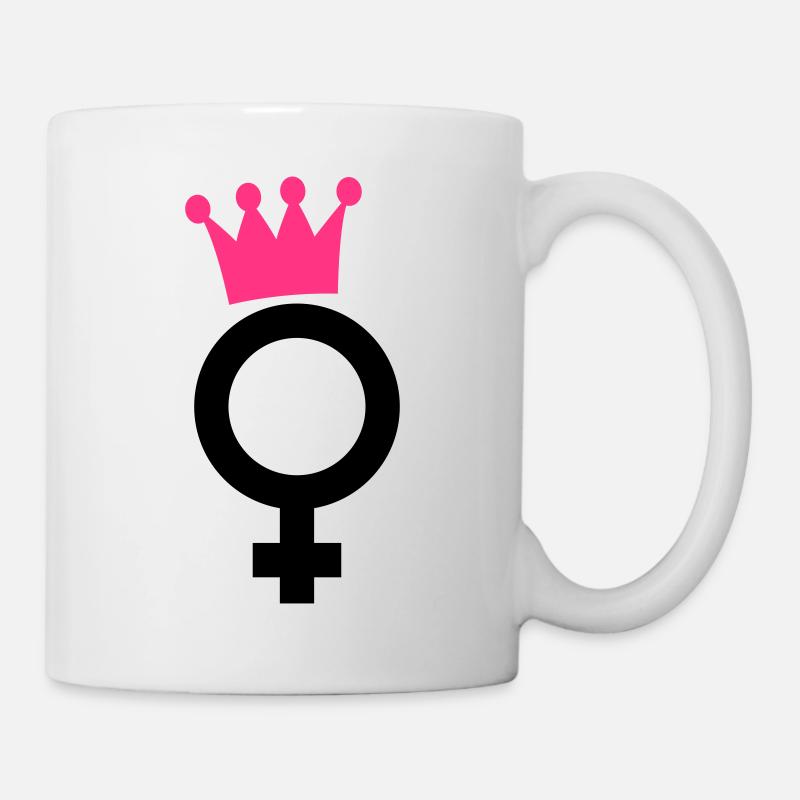 feme - Mug blanc - blanc
