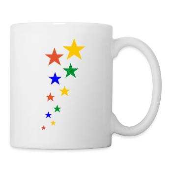 colorful stars - Mug blanc - blanc - Droite