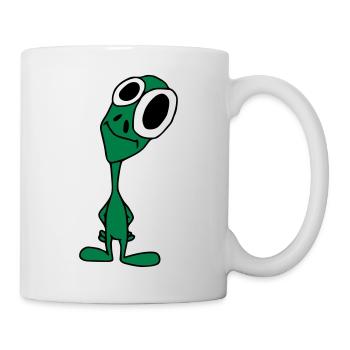 Mr. Alien - Tasse - Weiß - Rechts