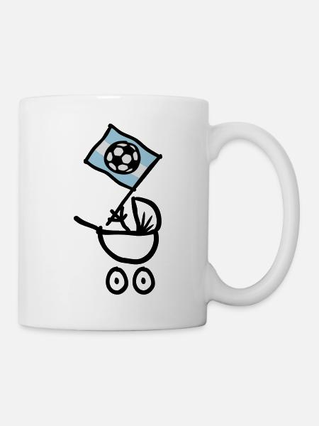Argentina Bebé Fútbol Fan - Tasse - Weiß