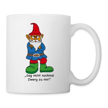 Wütender Zwerg - Tasse - Weiß - Rechts
