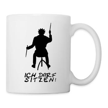 ICH DARF SITZEN - Tasse - Weiß - Rechts