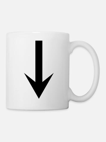 pfeil - Tasse - Weiß