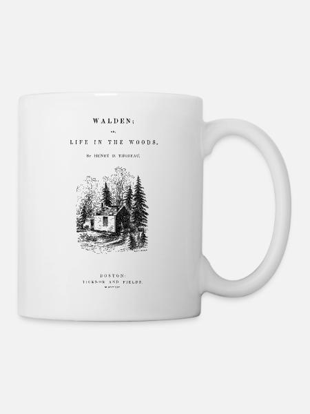walden book cover - Mug blanc - blanc