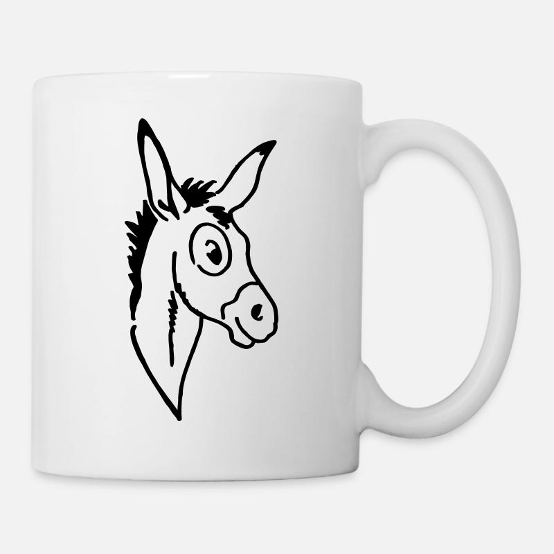 Esel - Tasse - Weiß