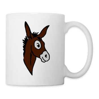 Esel - Tasse - Weiß - Rechts