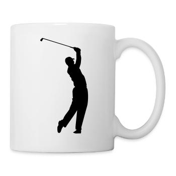 golf - Tasse - Weiß - Rechts
