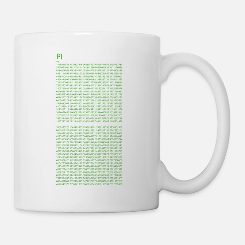 pi - Mug blanc - blanc