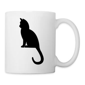 Schöne Katze - Tasse - Weiß - Rechts