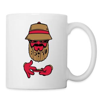 logo beard bob - Mug blanc - blanc - Droite