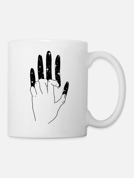 Éraflure Univers main - Mug blanc - blanc