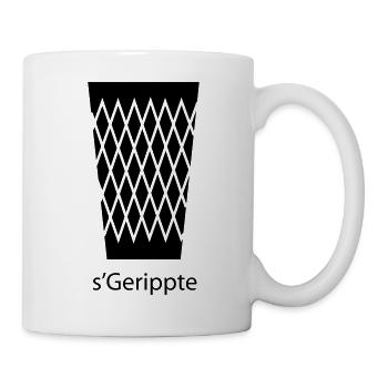 s'Gerippte Frankfurt FFM #FrankfurtShirtShop - Tasse - Weiß - Rechts