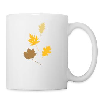 Herbstlaub - Tasse - Weiß - Rechts