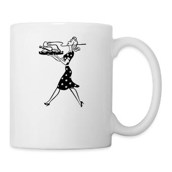 Housewife illustration - Mug - white - Right