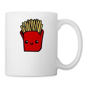 Pommes frites - Tasse - Weiß - Rechts