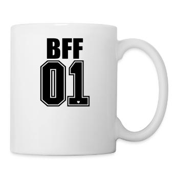 BFF 01 Nr.1 Best Friends Forever beste freunde - Tasse - Weiß - Rechts