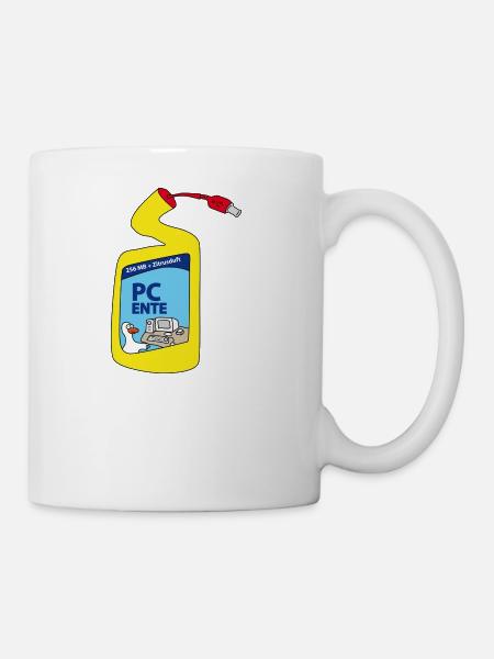 PC Ente | Computer | Zocken | Gamer Nerd Konsole - Tasse - Weiß