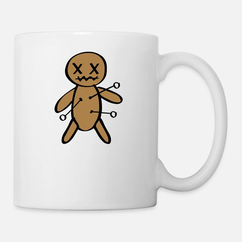 Voodoo poupée Halloween - Mug blanc - blanc