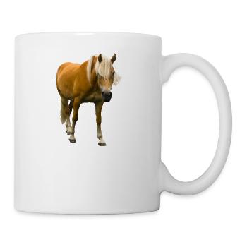 chevaux de course équitation cavalier - Mug blanc - blanc - Droite