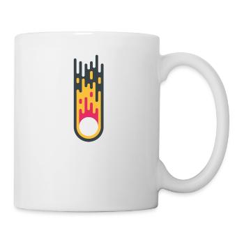 Meteor | Flat Design - Tasse - Weiß - Rechts